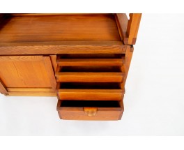 Pierre Chapo bookcase model B10 in elm 1980