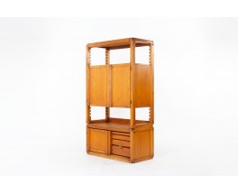 Pierre Chapo bookcase model B10 in elm 1980
