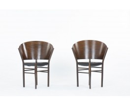 Philippe Starck chairs model Jane Paille edition Aleph 1989 set of 2