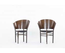 Philippe Starck chairs model Jane Paille edition Aleph 1989 set of 2