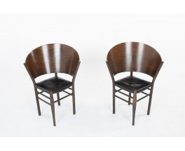 Philippe Starck chairs model Jane Paille edition Aleph 1989 set of 2