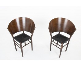 Philippe Starck chairs model Jane Paille edition Aleph 1989 set of 2