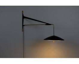 Applique à contrepoids métal et laiton édition Arlus 1950