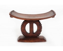 Tabouret en bois modèle Ashanti design Africain 1950