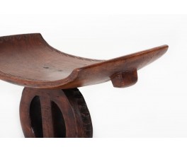 Tabouret en bois modèle Ashanti design Africain 1950