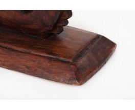 Tabouret en bois modèle Ashanti design Africain 1950
