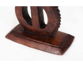 Tabouret en bois modèle Ashanti design Africain 1950