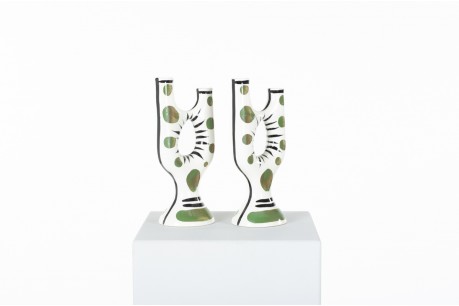 Vases soliflore en céramique de Revernay 1960 set de 2