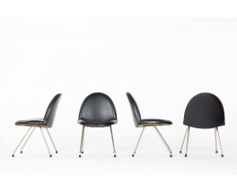 Joseph Andre Motte chairs model 771 edition Steiner 1954 set of 4