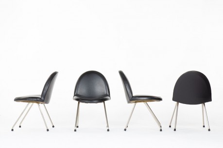 Joseph Andre Motte chairs model 771 edition Steiner 1954 set of 4