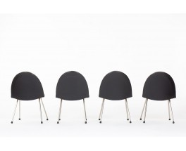 Joseph Andre Motte chairs model 771 edition Steiner 1954 set of 4