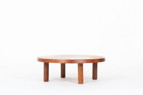 Pierre Chapo coffee table model T02 in elm 1963