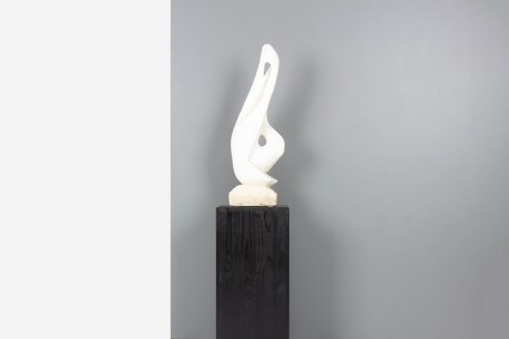 Stone and plaster sculpture on base 1970