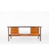 Bureau en palissandre et laiton design italien 1960
