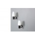 Wall lamps in black, brass and opaline edition Arlus 1950 set of 2