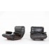 Michel Ducaroy armchairs model Marsala in leather edition Ligne Roset 1970 set of 2