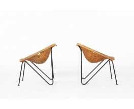 Fauteuils Albert Moesch et Ernst Wolfer edition Jenny 1954 set de 2