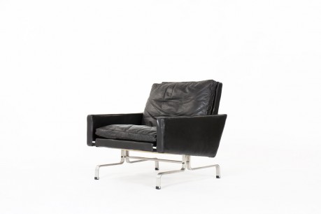 Fauteuil Poul Kjaerholm modèle PK31 en cuir édition E Kold Christensen 1958