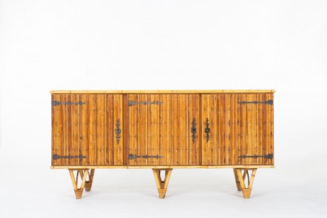 Sideboard in rattan 1950