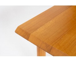 Table de repas en chêne design brutaliste 1950