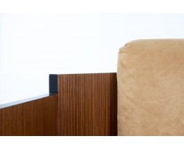 Macassar Ebony and Alcantara armchairs 1930 set of 2