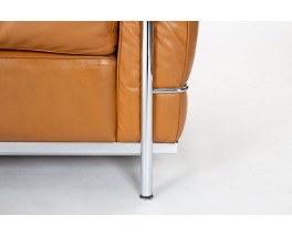 Canapé Le Corbusier modèle LC2 en cuir édition Cassina 1970