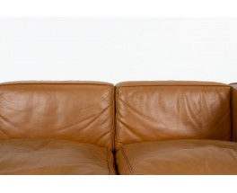 Le Corbusier sofa model LC2 in leather edition Cassina 1970