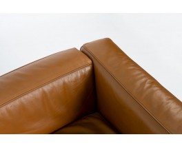 Le Corbusier sofa model LC2 in leather edition Cassina 1970