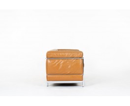 Le Corbusier sofa model LC2 in leather edition Cassina 1970