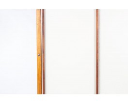Andre Sornay wardrobe in mahogany and beige panels 1960