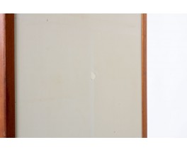 Andre Sornay wardrobe in mahogany and beige panels 1960