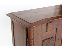 3-door oak storage unit from the 1950s