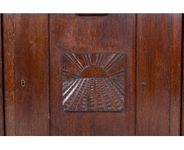 Meuble de rangement en chêne 3 portes 1950