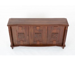 3-door oak storage unit from the 1950s