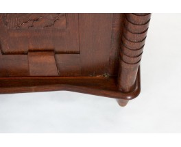 3-door oak storage unit from the 1950s