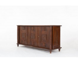 3-door oak storage unit from the 1950s