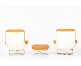 Michel Cadestin armchairs model Karate edition Airborne 1970 set of 2