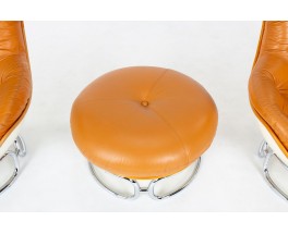 Michel Cadestin armchairs model Karate edition Airborne 1970 set of 2