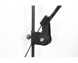 Ernst Rademacher wall light black metal Bauhaus 1930