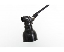 Ernst Rademacher wall light black metal Bauhaus 1930