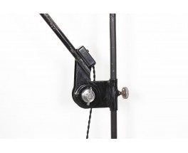 Ernst Rademacher wall light black metal Bauhaus 1930