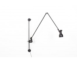 Ernst Rademacher wall light black metal Bauhaus 1930