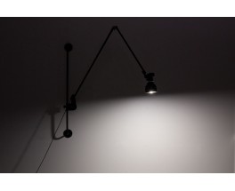 Ernst Rademacher wall light black metal Bauhaus 1930