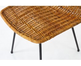 Chaises Gian Franco Legler modèle Basket édition Pierantonio Bonacina 1950 set de 6