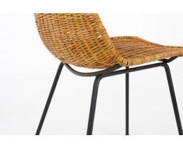 Chaises Gian Franco Legler modèle Basket édition Pierantonio Bonacina 1950 set de 6