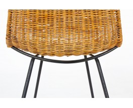 Gian Franco Legler chairs model Basket edition Pierantonio Bonacina 1950 set of 6