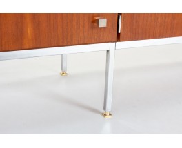 Luigi Bartolini sideboard in mahogany and chrome handles 1960