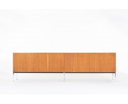 Luigi Bartolini sideboard in mahogany and chrome handles 1960