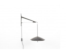 Counterweight wall lamp in metal and brass, Arlus edition 1950