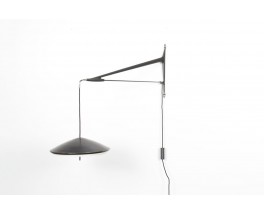 Counterweight wall lamp in metal and brass, Arlus edition 1950